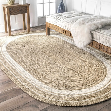 Nuloom Rikki Coastal Braided Jute Area Rug 3ft x 5ft TADR04A-O305